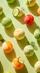 Vegetable Ice Cream Pattern