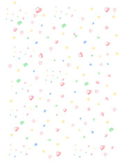 pink heart design on white background