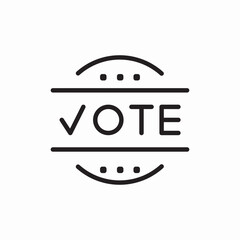 vote election badge icon vector sign