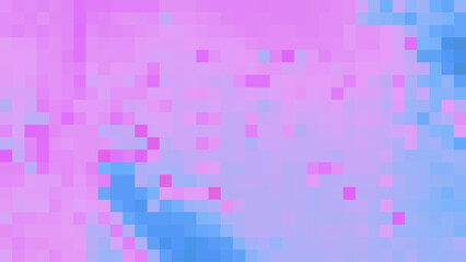 Blue pink abstract background with pixel texture.