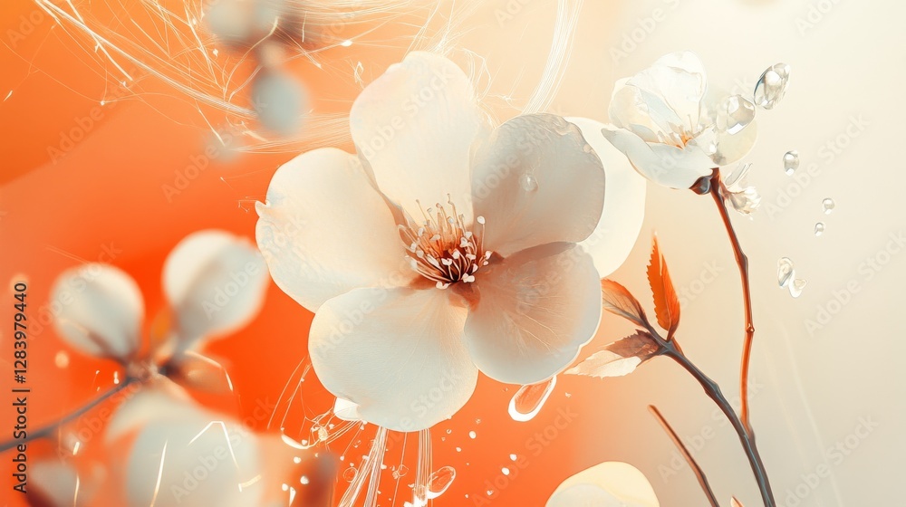 Aufkleber transparent background layered psd file with abstract graphics elements.