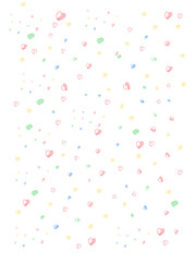 heart pattern on white background