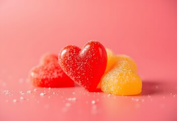 Marmalade in the shape of a heart for the day of all lovers on a white background. Not like the others.
