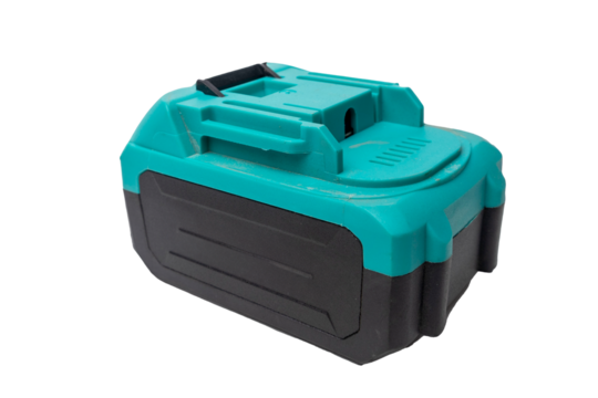 Rechargeable battery pack isolated on transparent background