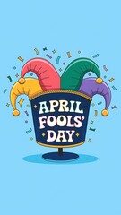 Fototapeta premium april fools' day Story, illustration Art. 