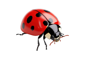 A Detailed Look at the Transparent Wings of a Ladybug, A Close Up View of a Small Insect