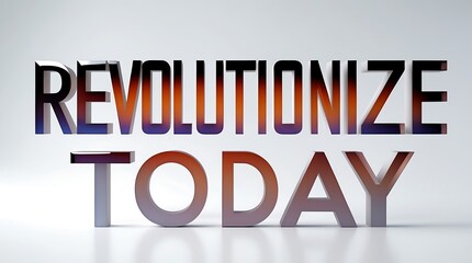 Revolutionize your outlook with strong typography and bold statements