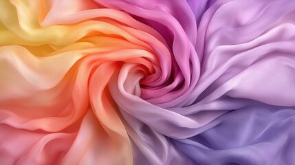 Obraz premium Colorful Draped Fabric Texture