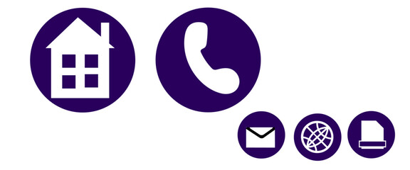 A collection of digital computer icons in a colorful, flat design style on a white background.