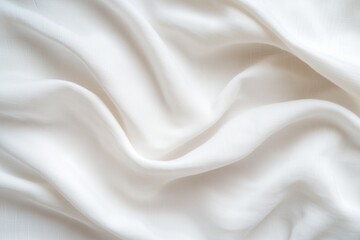 Obraz premium Eleganter weißer Stoff mit weichen Falten