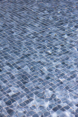 Swimming pool with mosaic tile