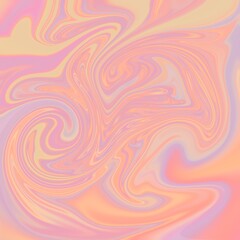 Relaxing abstract illustration with colorful multicoloured swirling marble seamless pattern. 