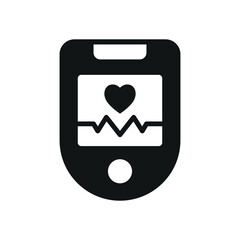 Pulse oximeter icon designed with a modern flair, offering a sleek look for projects
