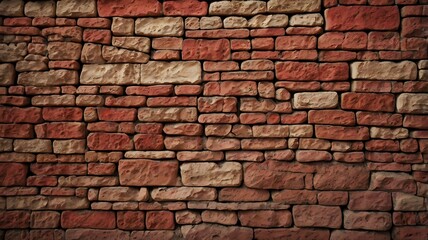 Fototapeta premium Rustic Brick Wall Texture for Business Backgrounds and Presentations