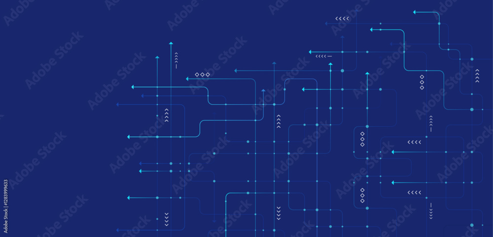 Aufkleber digital technology background. concept with technology line. circuit board background technology
