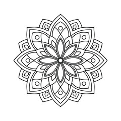 Mandala design for coloring page 