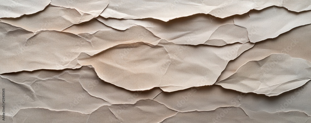 Poster crumpled aged paper texture showcases unique patterns and lines offering a versatile backdrop with p