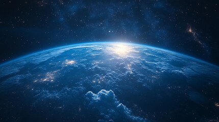 Obraz premium Satellite Orbiting Earth Stunning Space Exploration Modern Technology Digital Artwork High Definition Image Blue Planet Cosmic Background Detailed