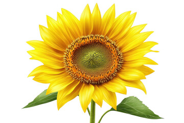 Fototapeta premium Sunflower Blooms Brightly Against Black Background, Summer Beauty Theme.