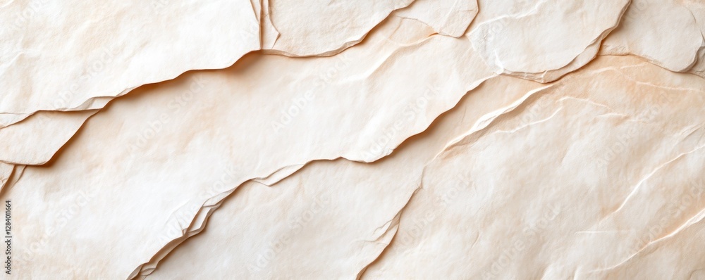 Poster a unique parchment texture fills the background with soft organic lines and warm neutral tones. this
