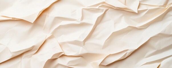 Warm beige parchment features a crumpled texture that adds depth to various creative projects. The ample copy space allows for personalized messages artwork or graphics to stand out effectively