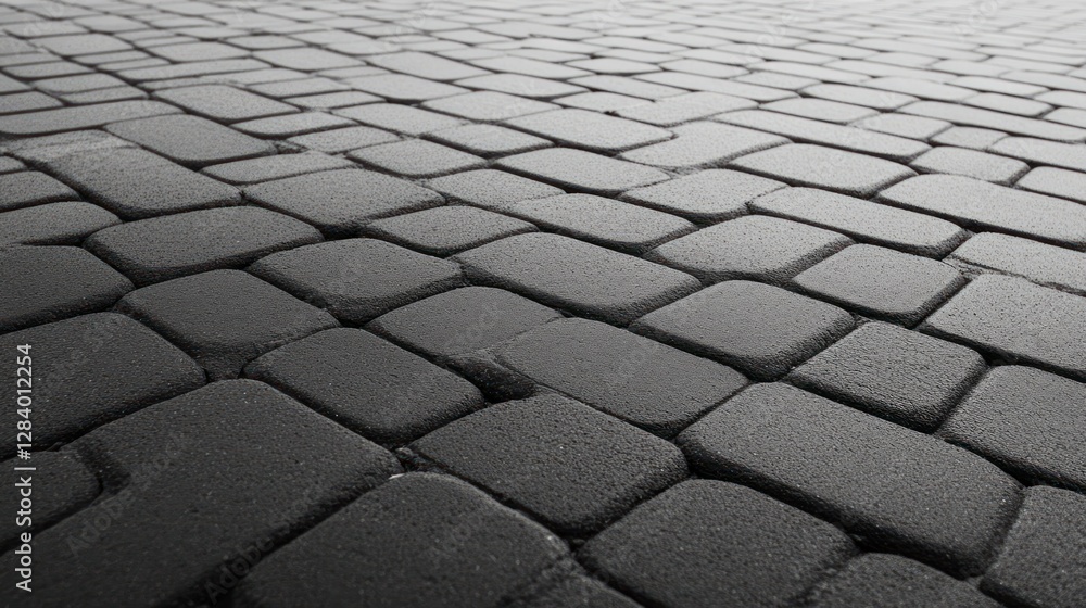 Poster the paved road texture presents an intricate pattern of grey stones arranged closely perfect for bac