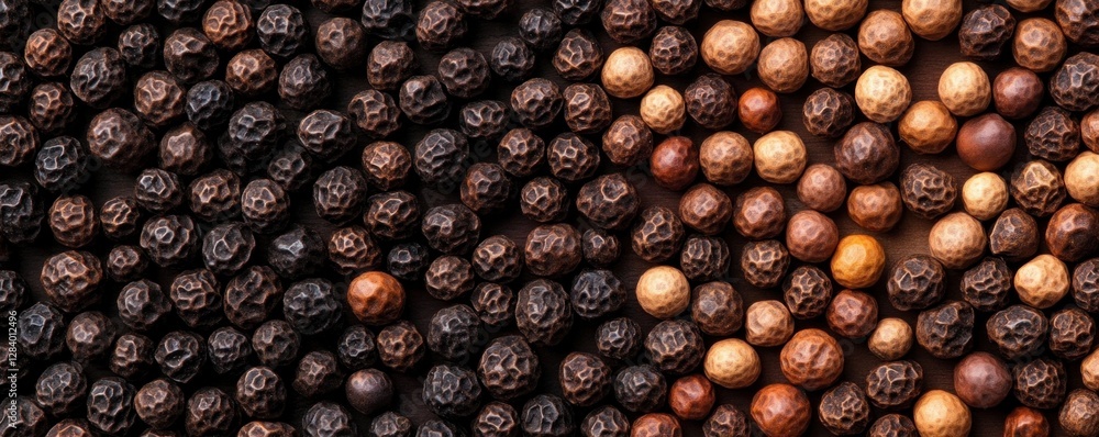 Aufkleber various pepper seeds display a rich texture with a blend of dark and light shades. the arrangement c