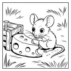 Cozy Farm Animals Bold and Easy Coloring Book For Kids and Adults 