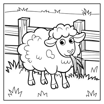 Cozy Farm Animals Bold and Easy Coloring Book For Kids and Adults

