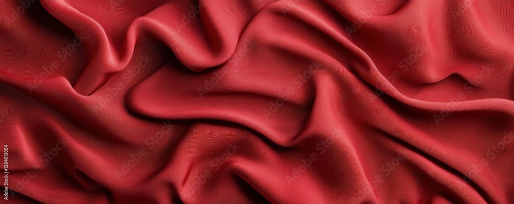 Poster elegant red velvet texture creates a luxurious backdrop perfect for various design projects. the sof