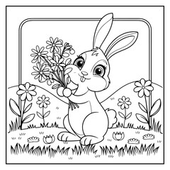 Cozy Farm Animals Bold and Easy Coloring Book For Kids and Adults 