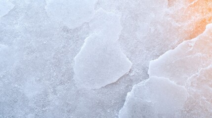 Obraz premium This stock photo showcases a natural salt texture background characterized by coarse grains and uneven surfaces. Ideal for use in design projects requiring copy space and a subtle organic feel