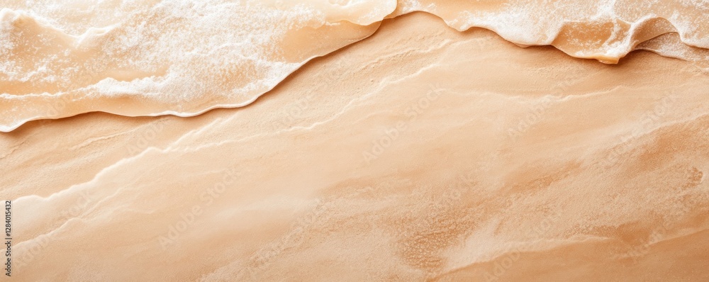 Poster this sandy texture showcases a soft warm hue blending seamlessly with gentle waves lapping at the sh
