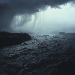 Obraz premium storm on the sea