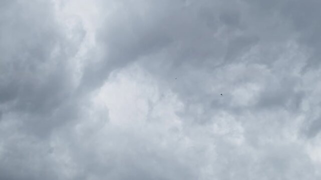 Fast moving clouds before the storm