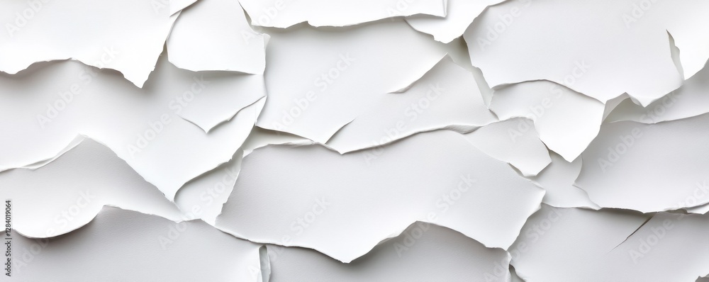 Poster this background features an intricate arrangement of torn paper segments creating a dynamic texture