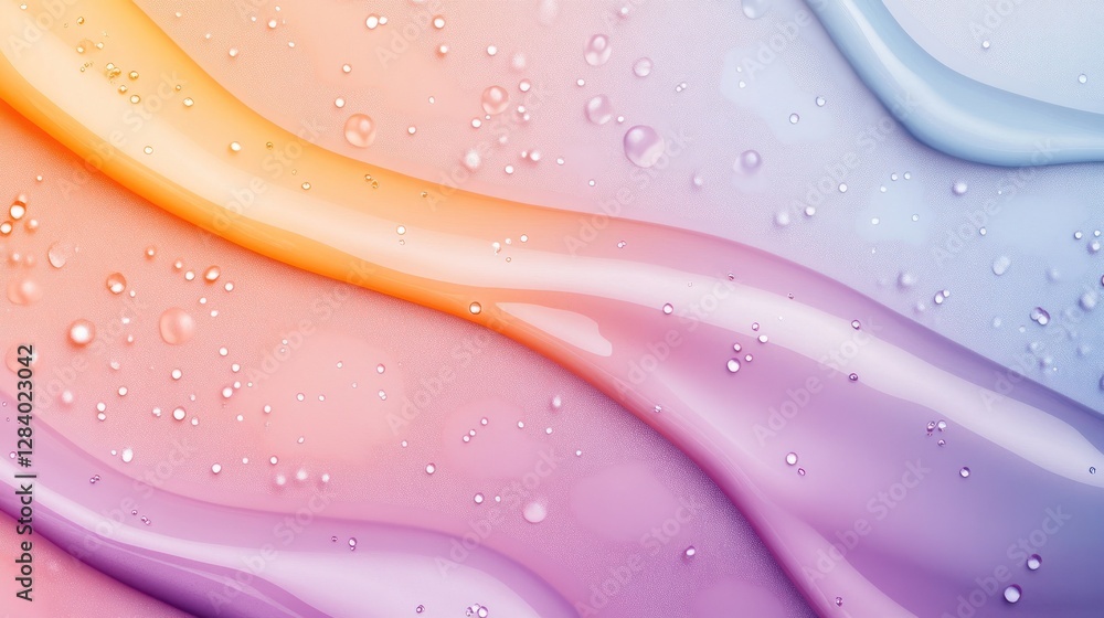 Poster this vibrant background features colorful watercolor droplets blending seamlessly providing an artis