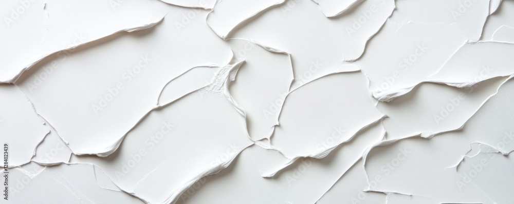 Poster this white clay texture features a series of cracks and rough edges creating a unique background. it