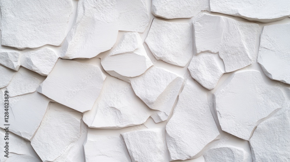 Poster white stone slabs create a unique and textured background that offers suitable copy space for variou