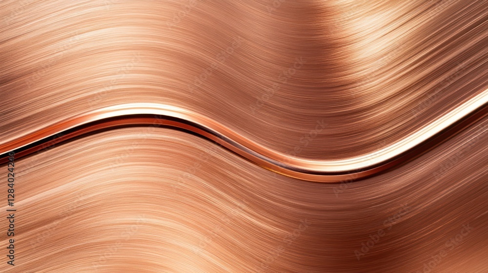 Poster this smooth copper metal texture features subtle waves that create a modern and elegant backdrop. id