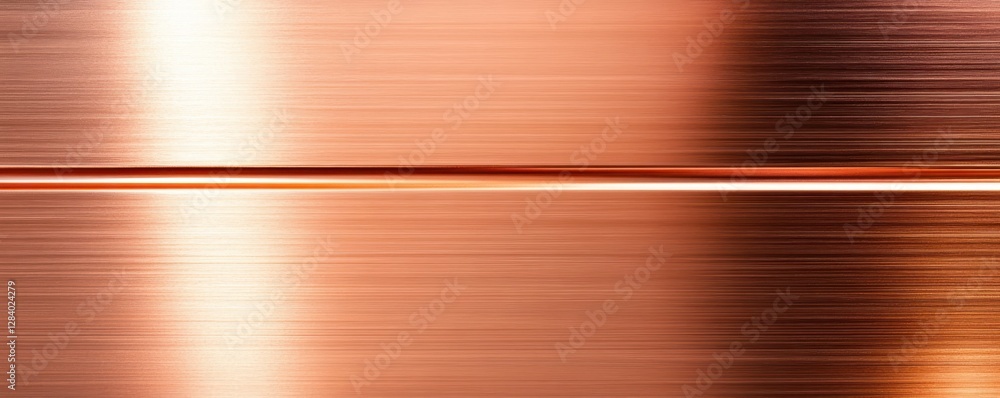 Poster the smooth texture of copper metal evokes warmth and elegance featuring soft reflections that create