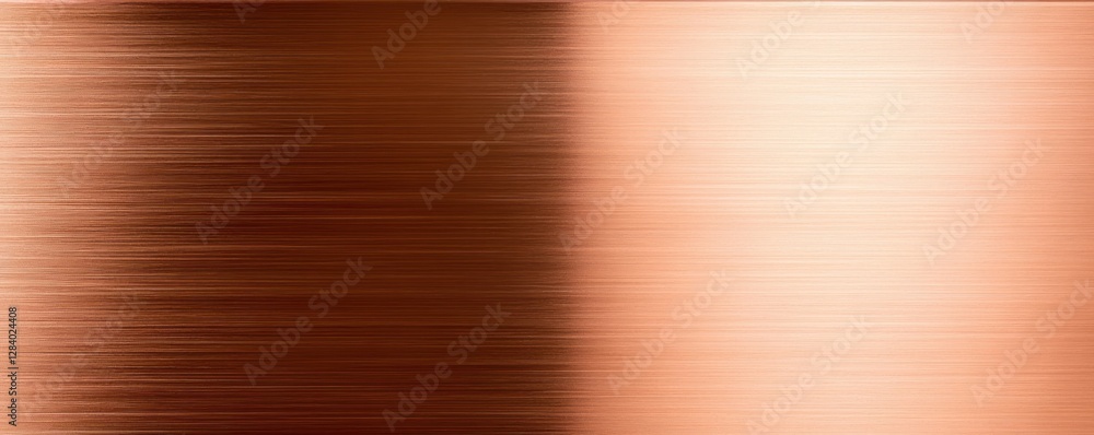 Poster radiant copper metal texture showcases a smooth surface with subtle gradients. this backdrop offers 