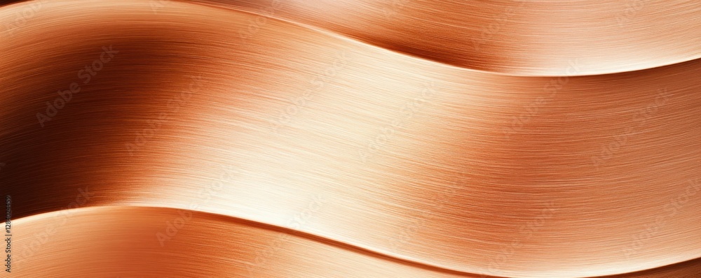 Poster this smooth copper metal texture features soft waves and a lustrous finish creating an elegant backd