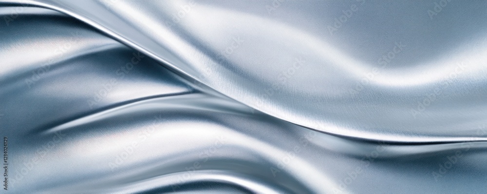 Poster this smooth silver metal texture features subtle waves that create an elegant backdrop. ideal for de