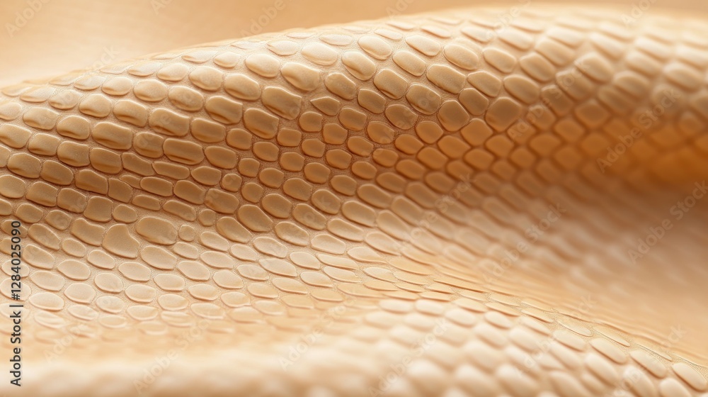Poster this close-up displays a natural snake skin texture featuring smooth curves and a distinctive patter
