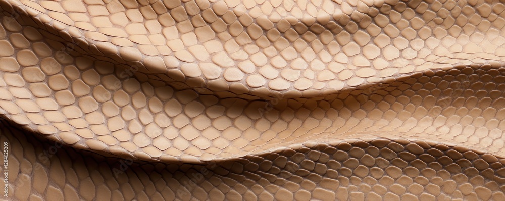 Poster the textured surface of a natural snake skin displays soft flowing waves in earthy tones providing a