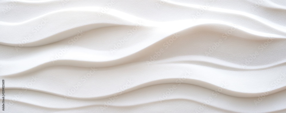 Poster gentle waves of white snow create a serene texture backdrop offering ample copy space for graphic de