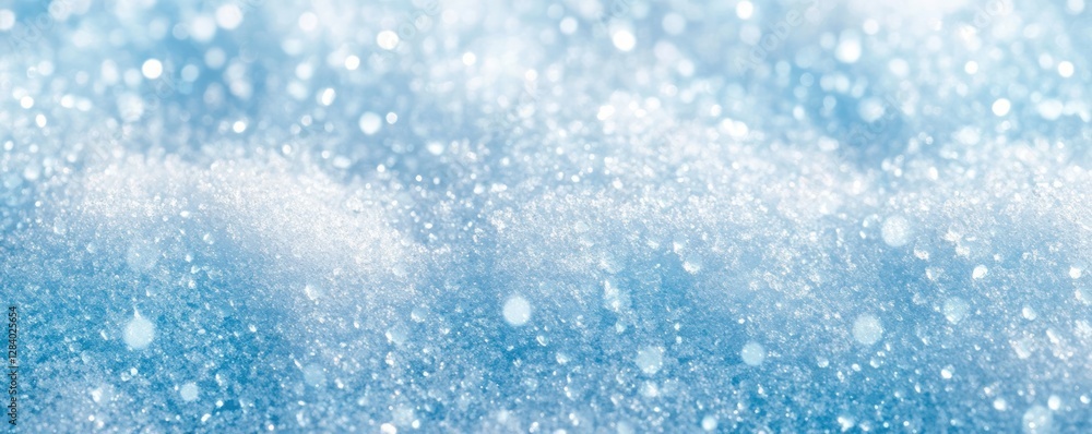 Poster delicate layers of snow create a tranquil background with a soft focus look