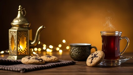 Food decoration on iftar in Ramadan