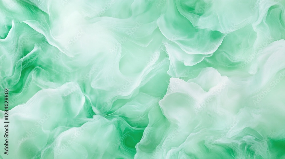 Aufkleber this steamed glass texture background features soft swirling patterns in calming shades of green pro